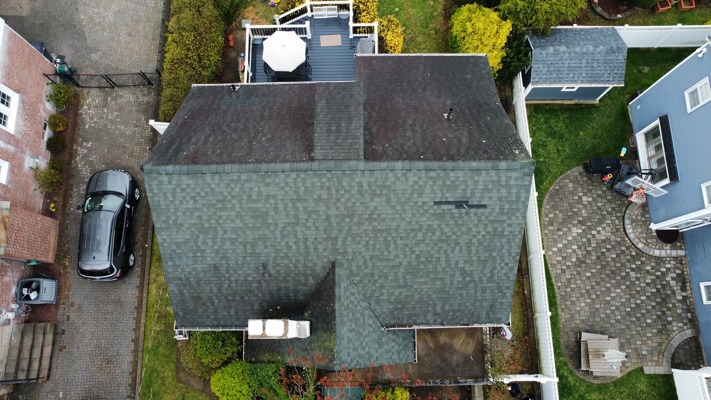 BEFORE — Existing roof on home in Maywood, NJ prior to replacement